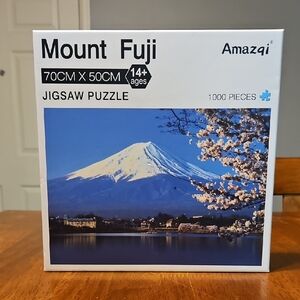 Mount Fuji Jigsaw Puzzle - Blue and White
